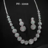 American diamond necklace set with earrings for women