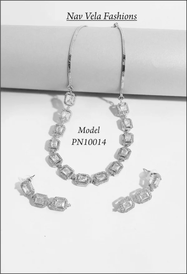 American diamond necklace set for women and girls