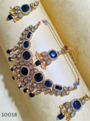 Blue Kundan Jewellery Collection for Women Online | Bridal Jewellery Set