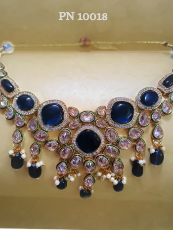 Blue Kundan Jewellery Collection for Women Online | Bridal Jewellery Set