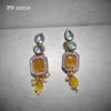 Yellow kundan fancy jewellery sets online for wedding | artificial earrings for wedding