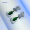 Long single stone earrings designs for girls online in india