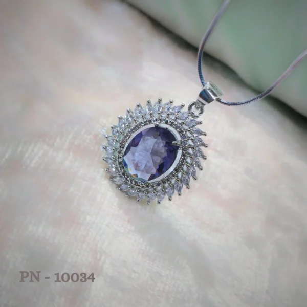 Purple pendant set designs| pendant set for girls