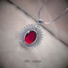 American dimond red pendant set designs| pendant set designs for women