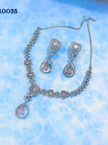 ad necklace Set online for India | pink necklace set designs