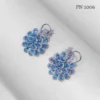 Blue peacock earrings designs for females