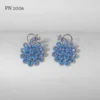 Blue peacock earrings online in india