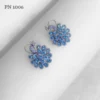 Blue american diamond peacock earrings for girls and women online in india