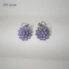 Pink american diamond peacock earrings for girls online