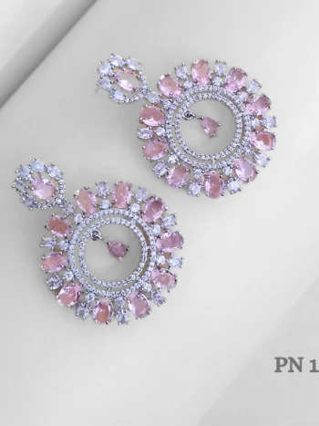 Pink AD Modern Earrings Designs for Girls & women