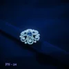 Big blue american diamond rings| adjustable diamond rings|