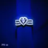 Artificial heart shape american diamond ring