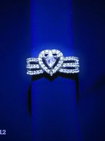 Artificial Heart Shape American Diamond Ring