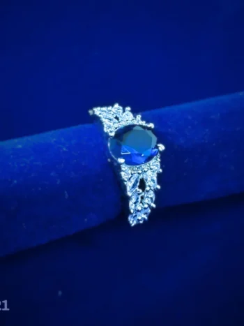 Blue American Diamond Ring