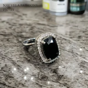 Black american diamond rings |rings for women| latest designs| artificial american diamonds