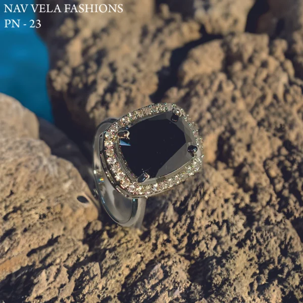 Black american diamond rings |rings for women| latest designs| artificial american diamonds