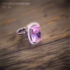 Artificial pink american diamond ring for women and girls on all occasions