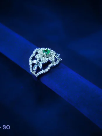 Green American Diamond Ring