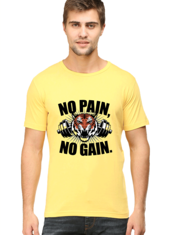 No Pain No Gain Motivational Unisex T-Shirt - Gym Fitness Wear