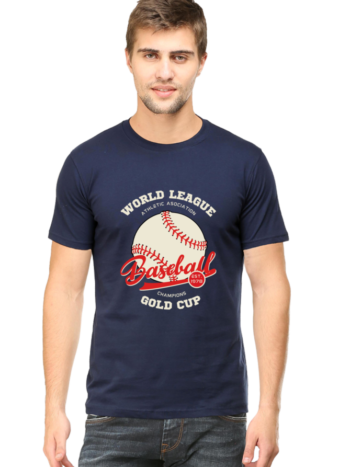 Purple Baseball World League T-Shirt - Comfortable Athletic Casual Wear