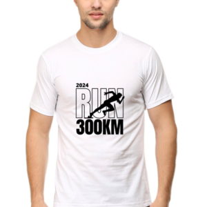 2024 run t-shirt 300km- motivational athletic wear