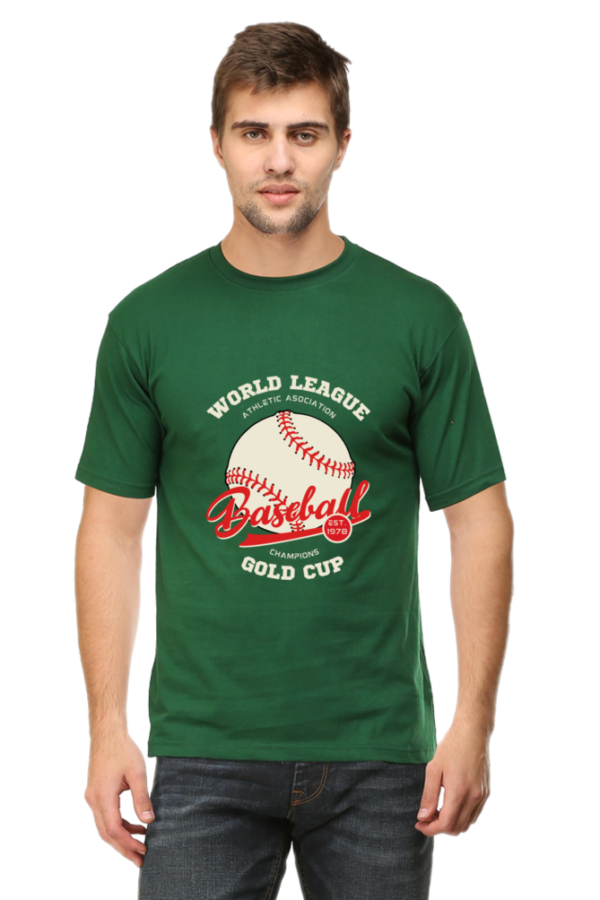 Purple baseball world league t-shirt - comfortable athletic casual wear