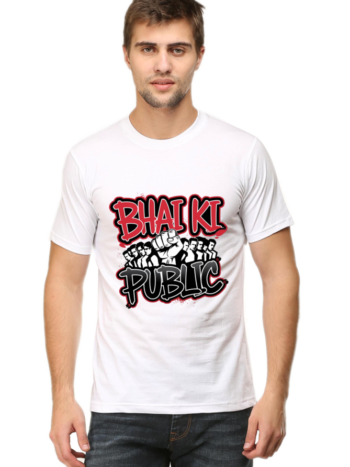 Bhai Ki Public T-Shirt in Yellow - Comfortable 100% Cotton, Unisex Fit