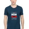 Dream bigger, reach higher motivational t-shirt - black, 100% cotton, unisex fit