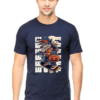 Spooky dribble halloween-themed graphic t-shirt