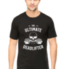 The ultimate deadlifter" gym t-shirt | bold fitness skull design