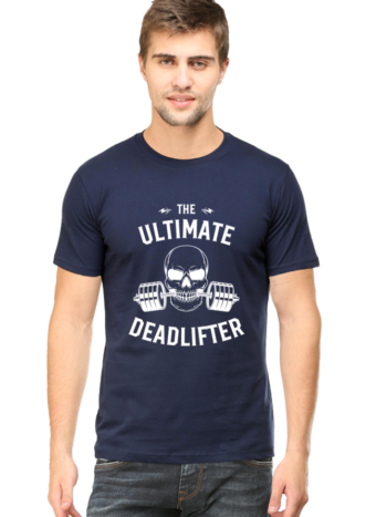 The Ultimate Deadlifter" Gym T-Shirt | Bold Fitness Skull Design