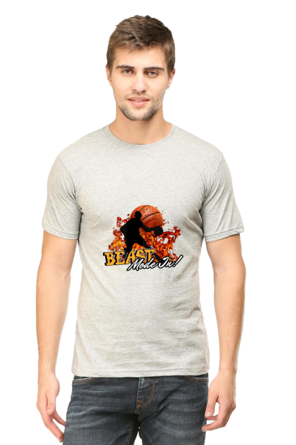 Beast mode on" basketball graphic t-shirt | motivational sportswear