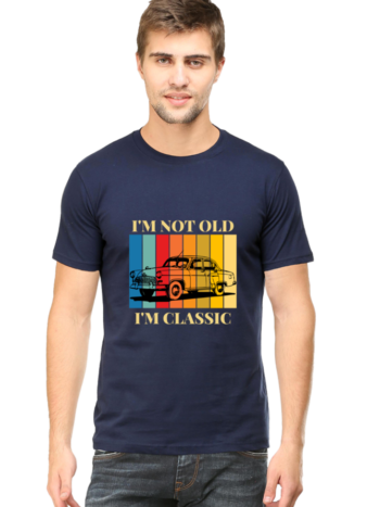 I’m Not Old, I’m Classic Vintage Car T-Shirt - Black, 100% Cotton, Unisex Fit