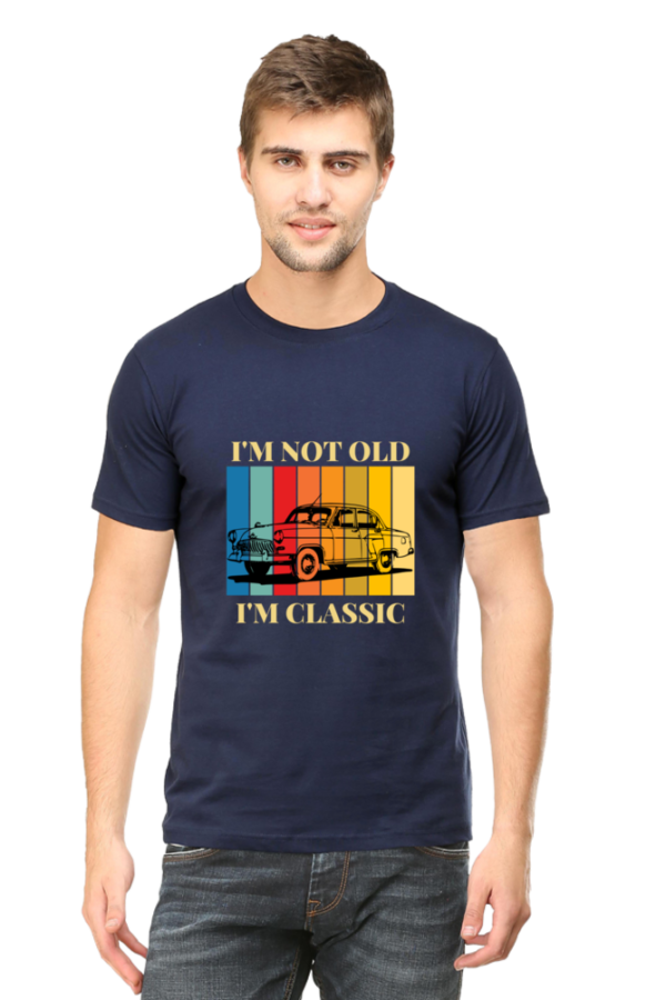 I’m not old, i’m classic vintage car t-shirt - black, 100% cotton, unisex fit