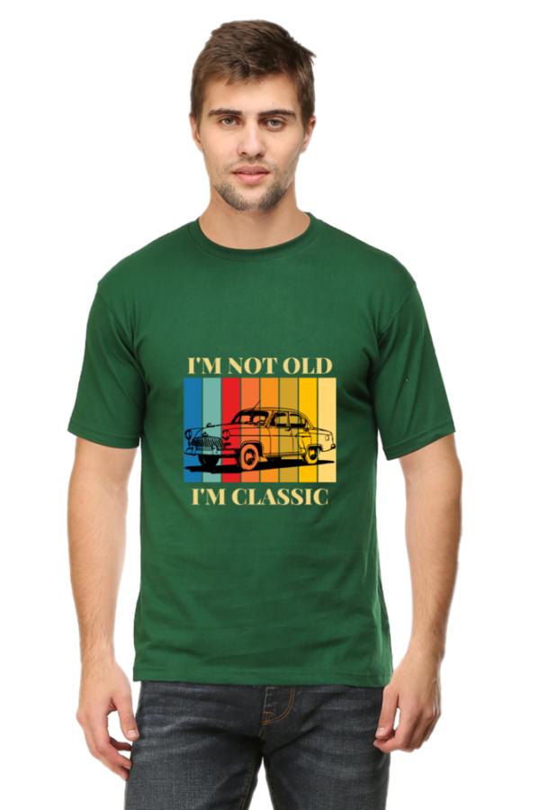 I’m not old, i’m classic vintage car t-shirt - black, 100% cotton, unisex fit