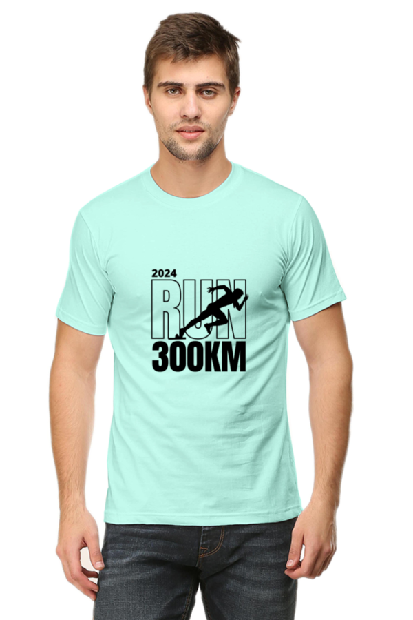 2024 run t-shirt 300km- motivational athletic wear