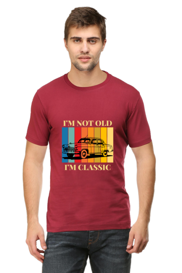 I’m not old, i’m classic vintage car t-shirt - black, 100% cotton, unisex fit