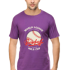 Purple baseball world league t-shirt - comfortable athletic casual wear